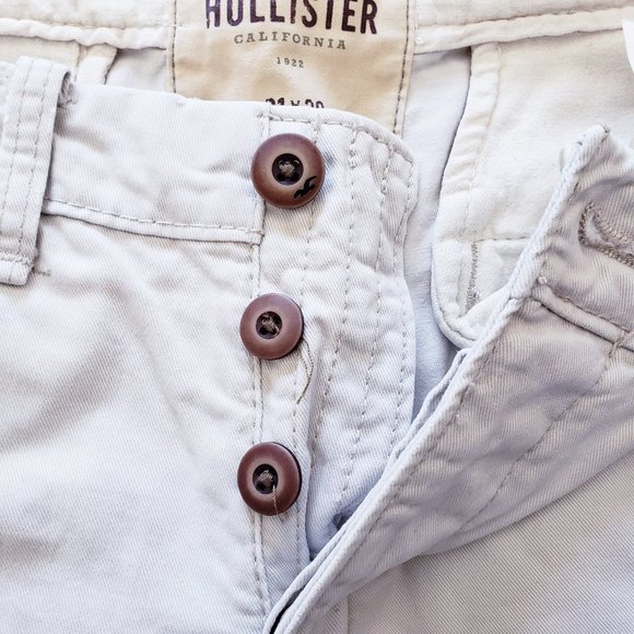 🔴 3/$40 - Hollister Chino Pants - Off White/Beige - Picture 8 of 9